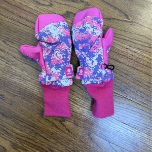 Mittens Child Size Pink and Purple Mittens